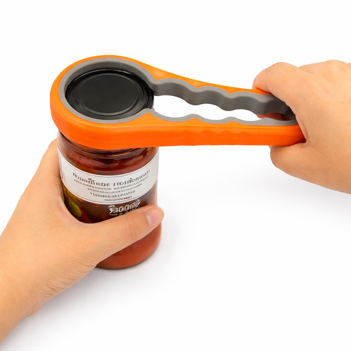 Jar Opener Multi Function Rubber Grip Lid Bottle Opener Tool