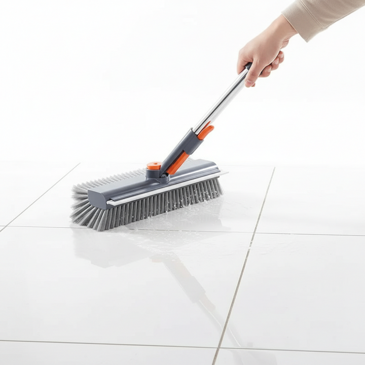 Floor Scrub Brush Long Handle Heavy Duty Manual Tile Cleaner