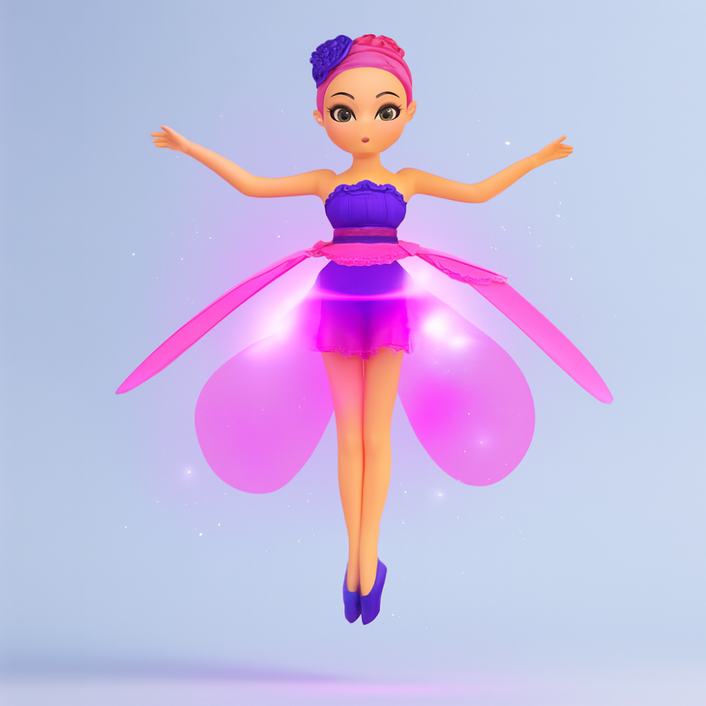 Flying Fairy Princess Toy LED Lights Hand Sensor Kids
