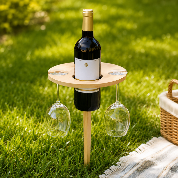 Foldable Wine Table Portable Picnic Outdoor Use