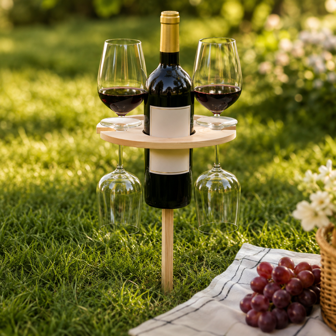 Foldable Wine Table Portable Picnic Outdoor Use