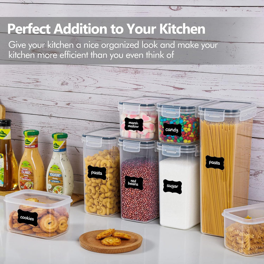 Food Storage Containers Airtight Stackable Clear Kitchen Set