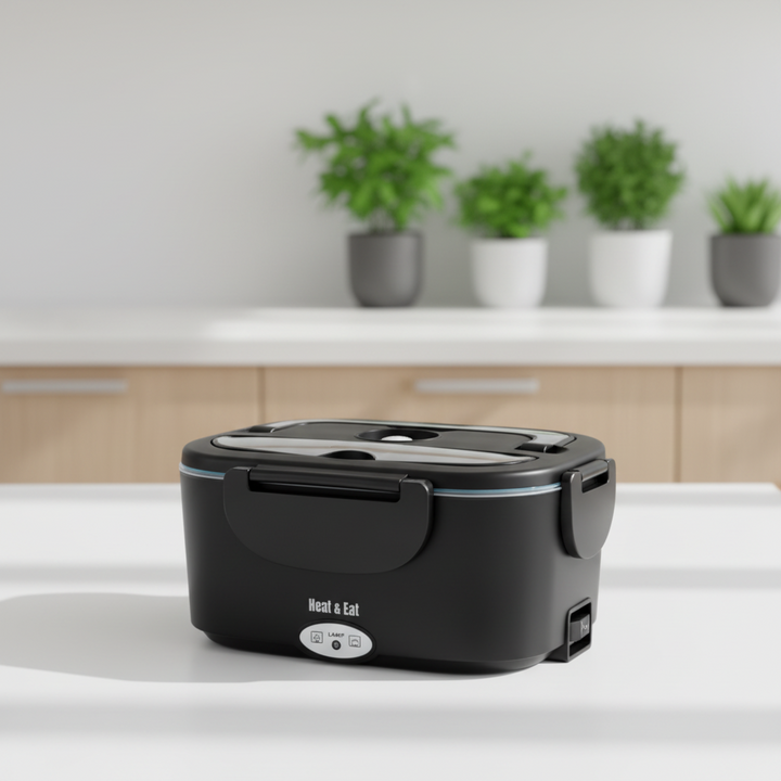 Electric Lunch Box Portable Heated Food Container Stainless Steel