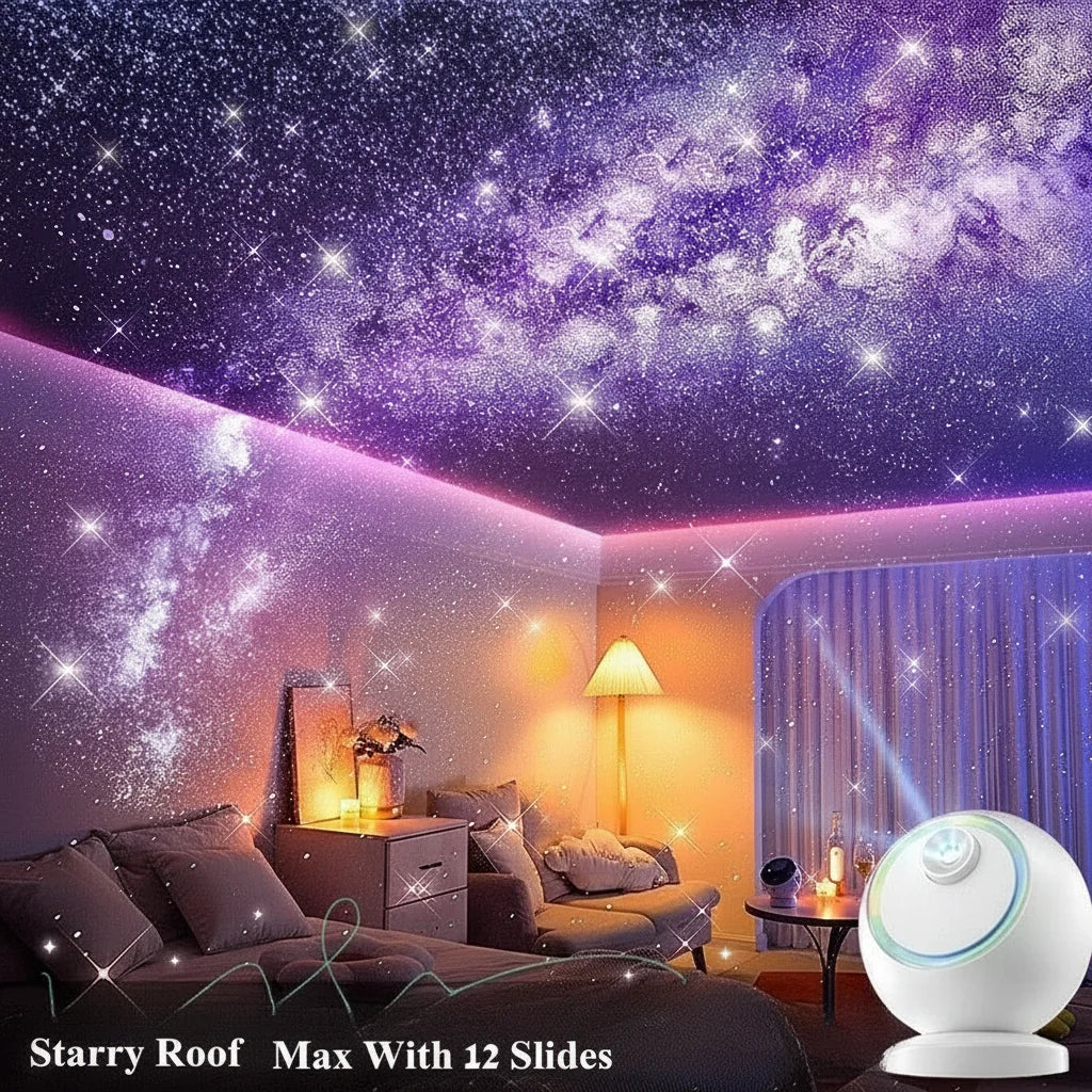 Star Projector Bluetooth Galaxy Night Light Rotating LED Lamp