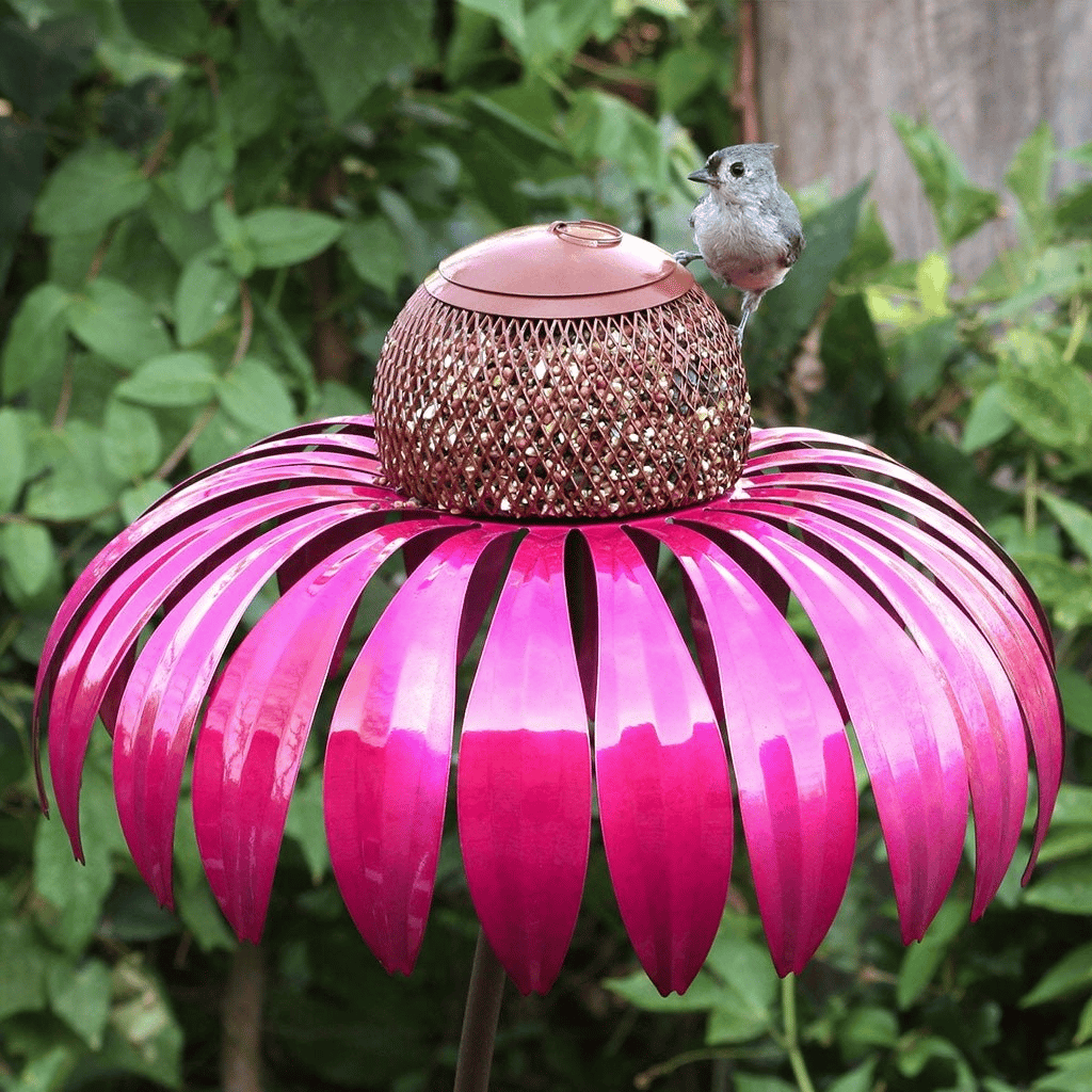 Bird Feeder Metal Garden Sunflower Hanging Outdoor Feeding Bowl