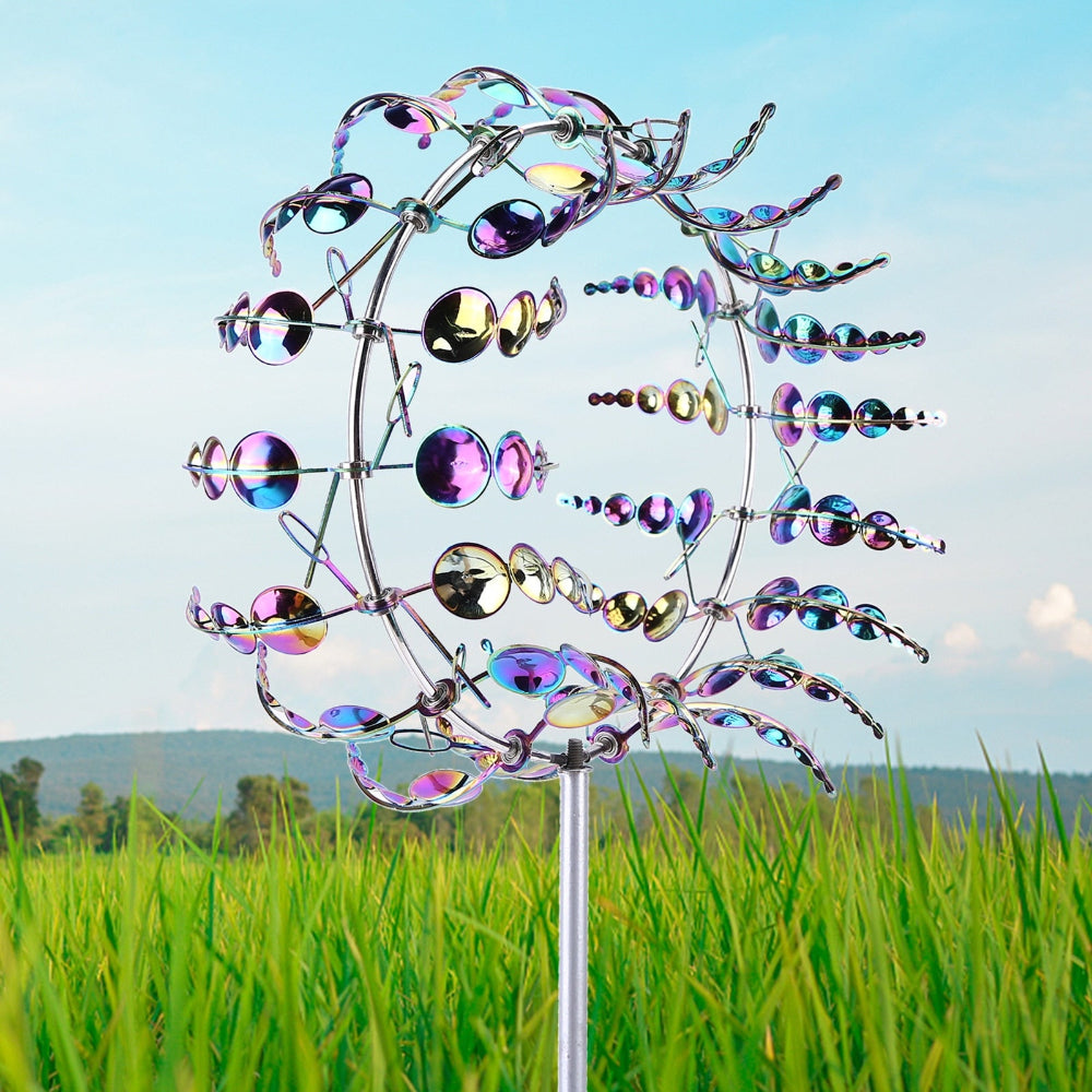 Garden Decor Metal Wind Spinner Outdoor Lawn Display