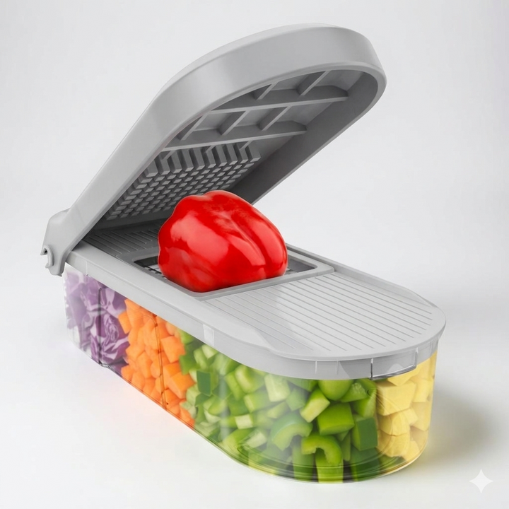 Vegetable Chopper Manual Food Prep Cutter Set