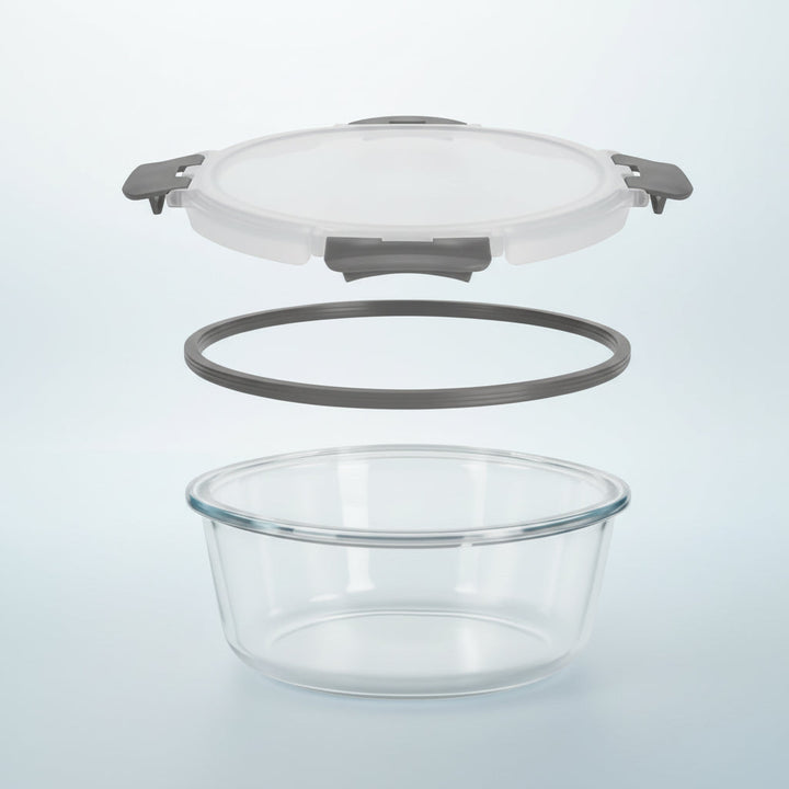 Glass Food Storage Containers Airtight Borosilicate Meal Prep Set
