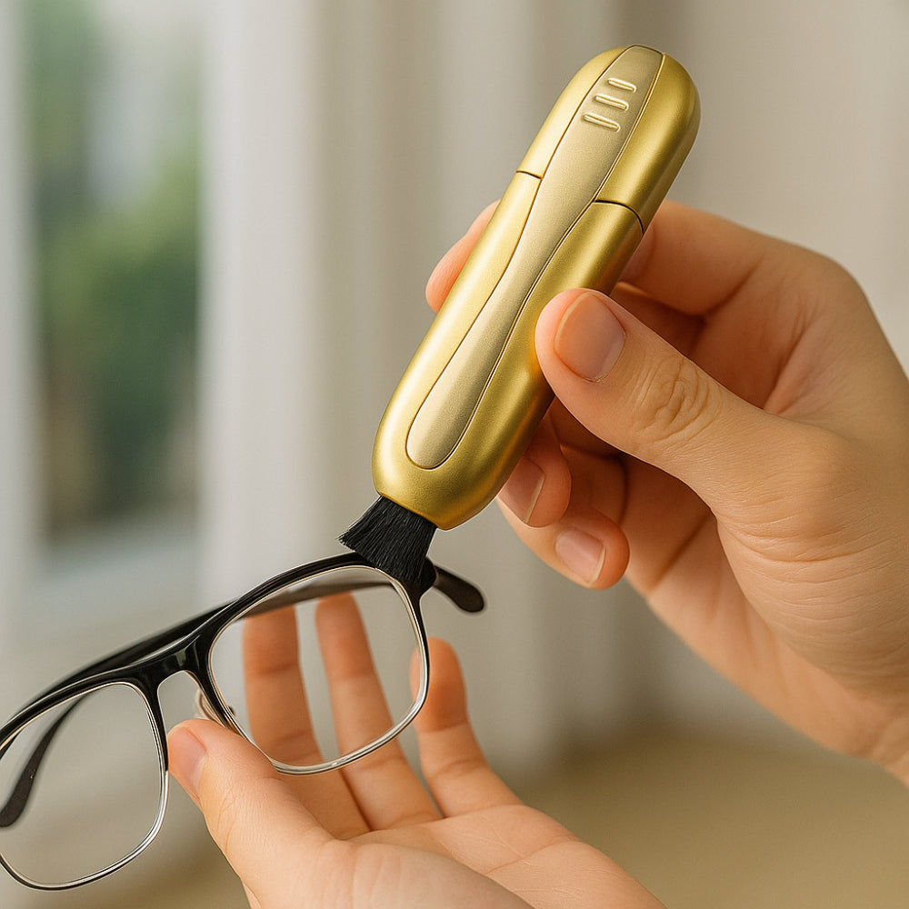 Glasses Cleaner Carbon Dry Cleaning Tool Portable Lens Device