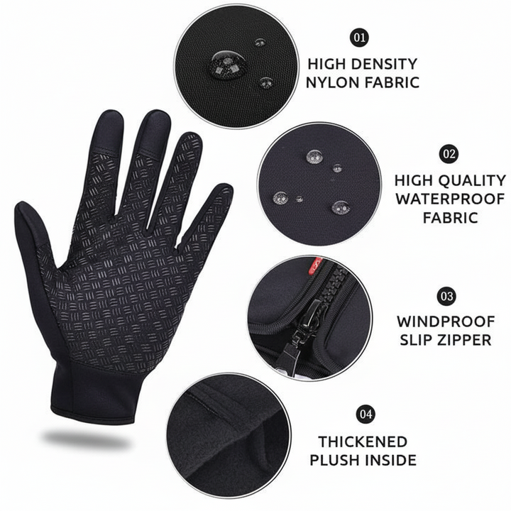 Winter Gloves Touchscreen Thermal Windproof Full Finger