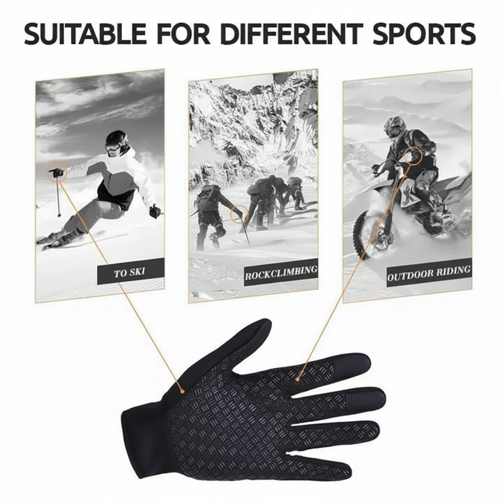 Winter Gloves Touchscreen Thermal Windproof Full Finger