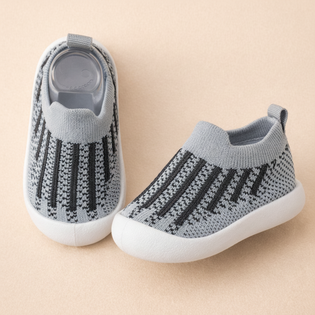 Kids Trainers Breathable Mesh Slip On Shoes Non Slip Lightweight