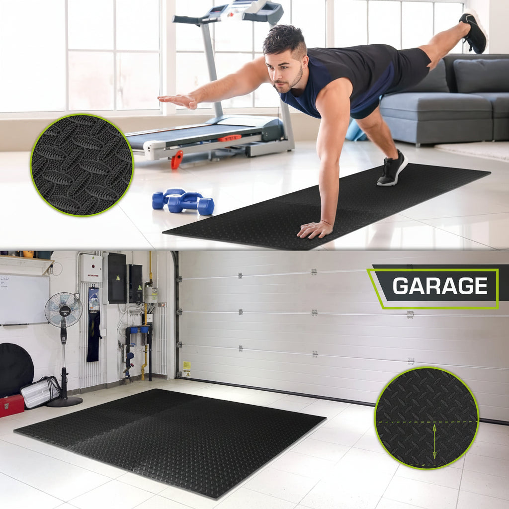 Gym Floor Mats Interlocking EVA Foam Exercise Flooring Tiles