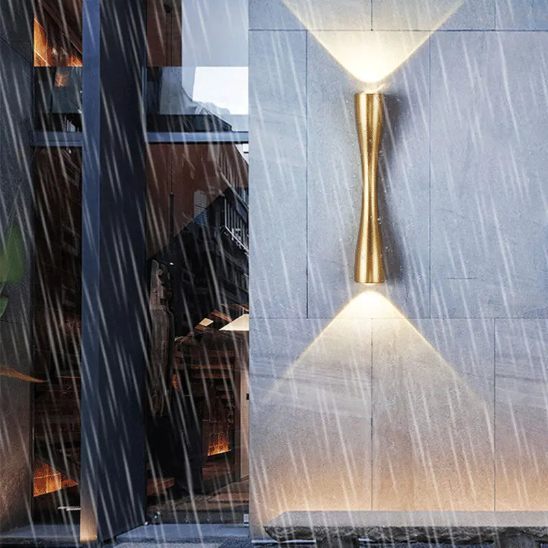 Modern Gold Wall Light | Nordic Up &amp; Down Waterproof Lamp