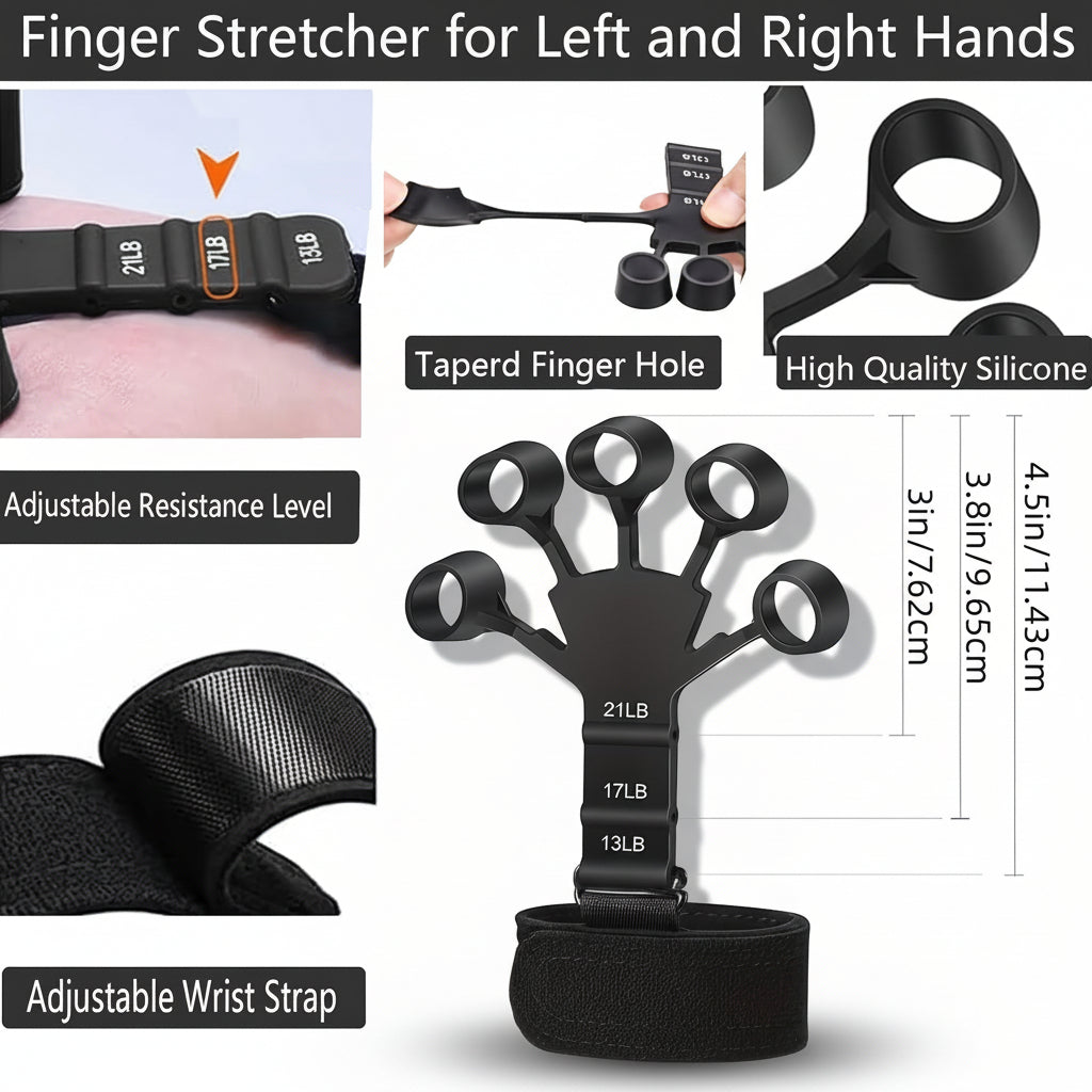 Hand Gripper Forearm Strength Trainer Adjustable Metal Workout Set