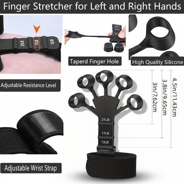Hand Gripper Forearm Strength Trainer Adjustable Metal Workout Set