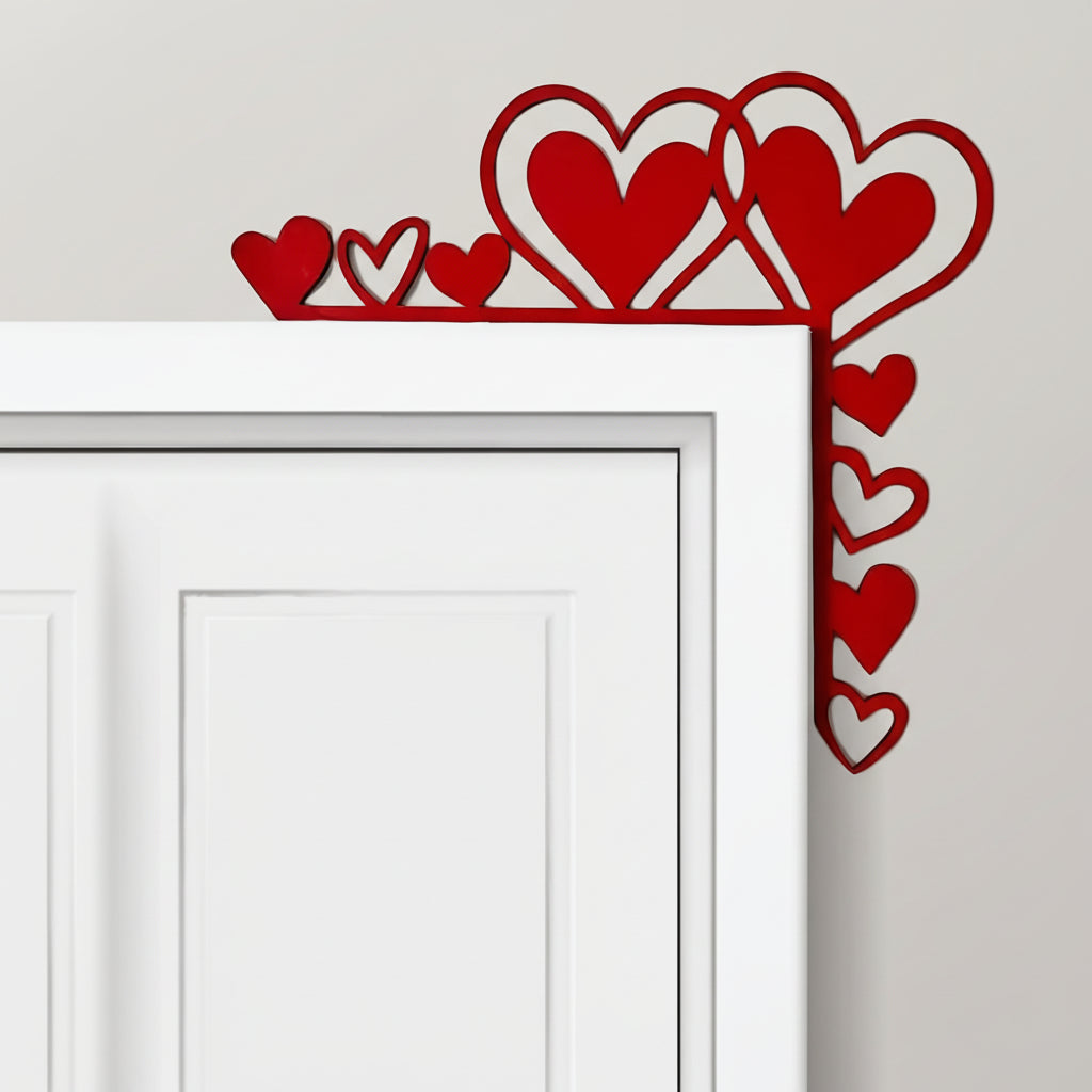 Wall Art Heart Frame Mirror Sticker Acrylic Room Decor