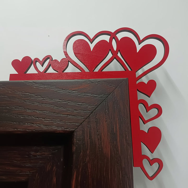 Wall Art Heart Frame Mirror Sticker Acrylic Room Decor