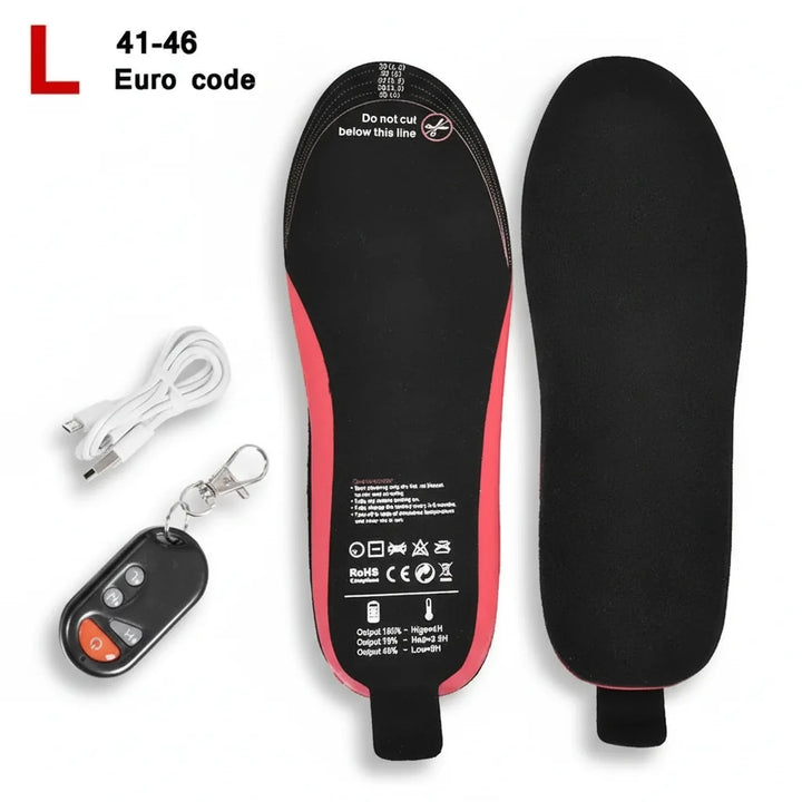 Heated Insoles Rechargeable Wireless Remote Winter Shoe Inserts