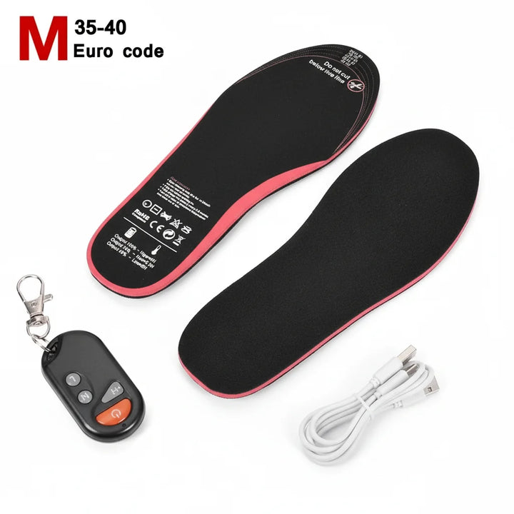Heated Insoles Rechargeable Wireless Remote Winter Shoe Inserts