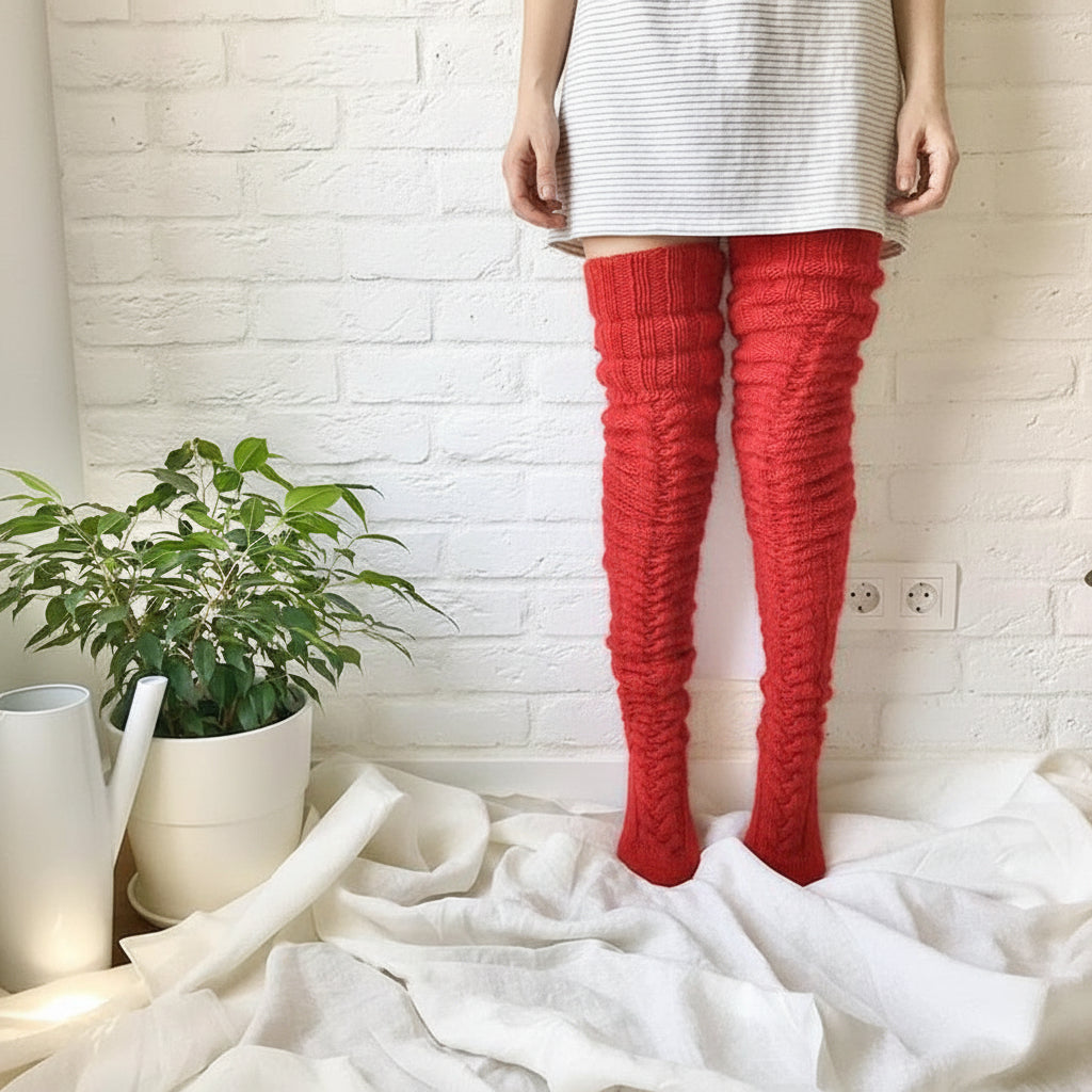 Knee High Socks Warm Winter Comfort Stockings