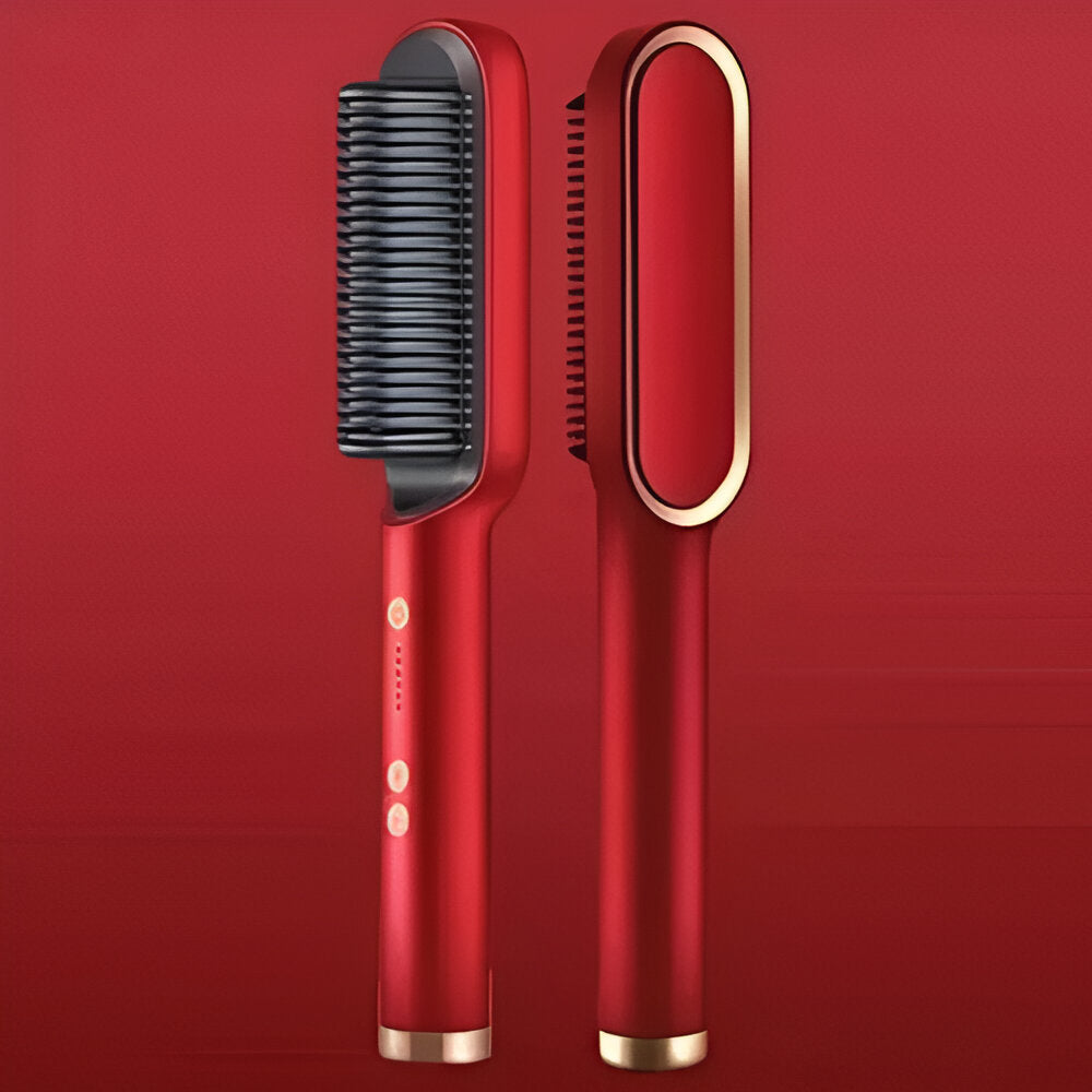 Hair Straightening Comb Heated Styling Brush Tool