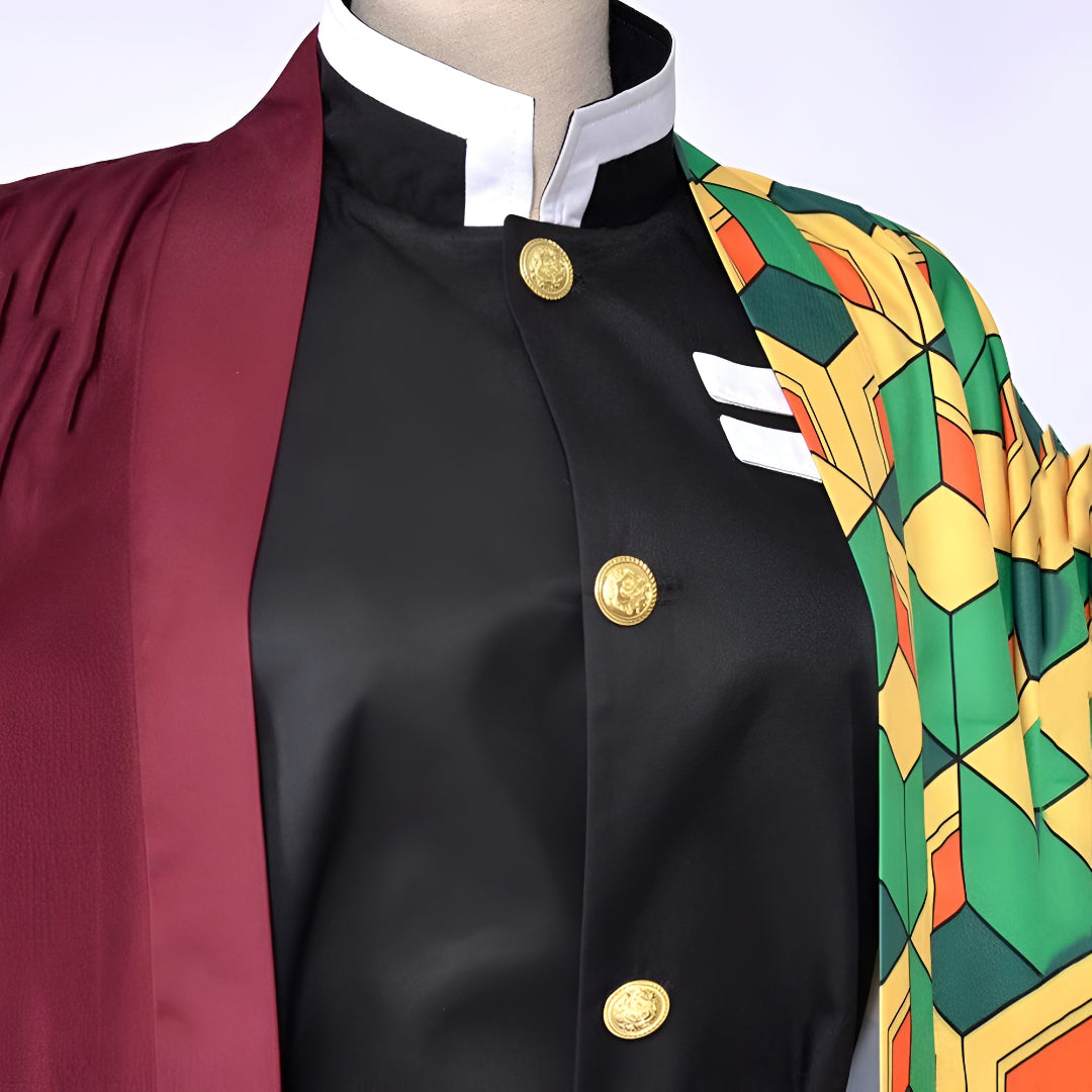 Halloween Costume Anime Haori Mask Cosplay Outfit