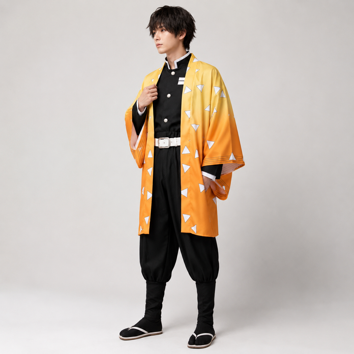 Halloween Costume Anime Haori Wig Cosplay Outfit