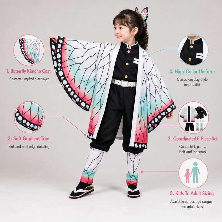 Halloween Costume Anime Kimono Sword Cosplay Outfit