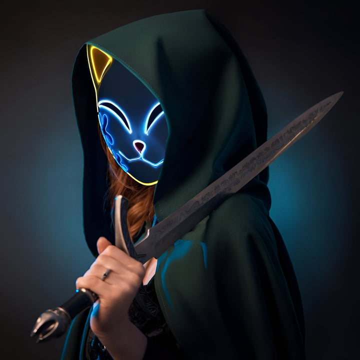 Halloween Costume Anime Warrior Kimono Cosplay Outfit