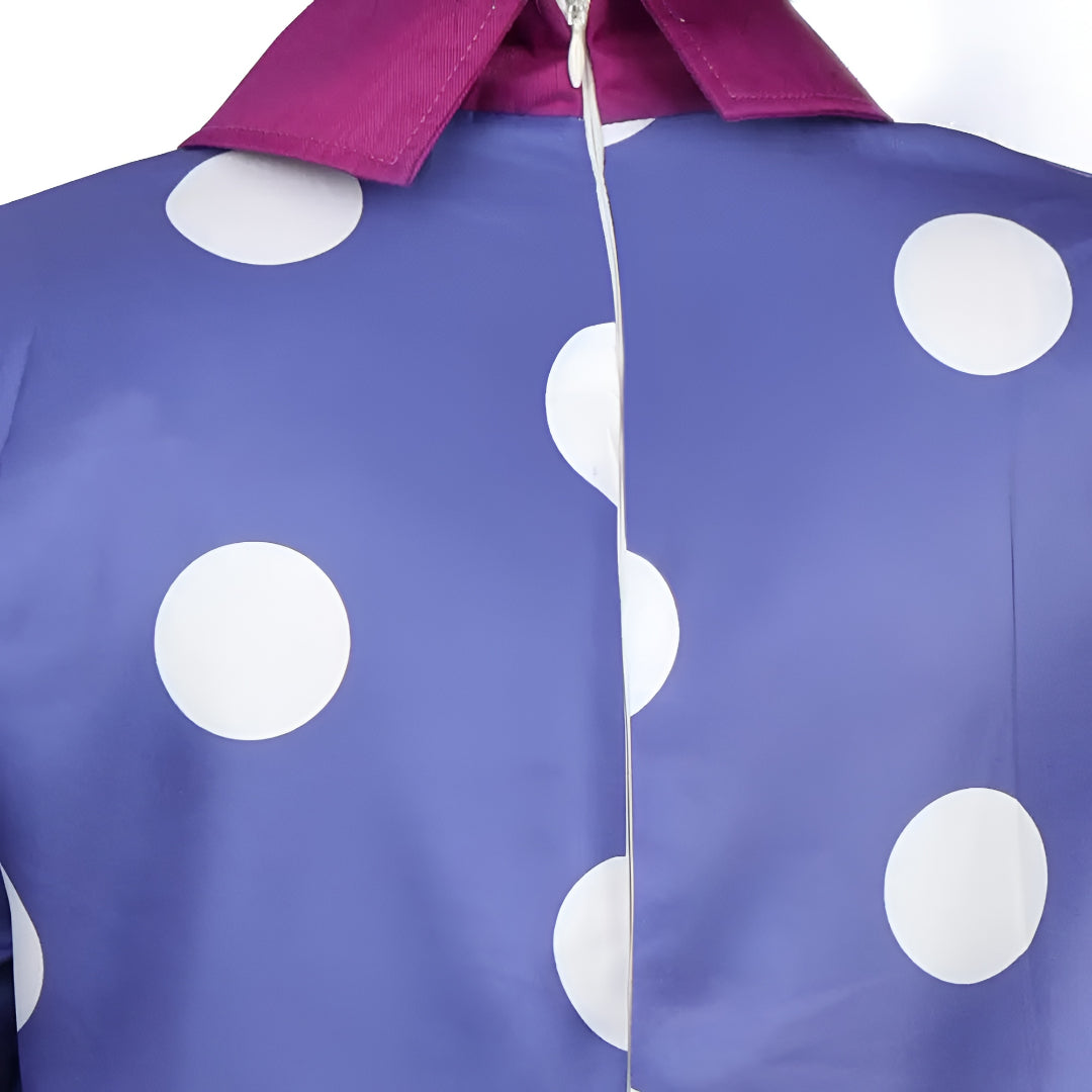 Halloween Costume Polka Dot Dress Wig Cosplay Outfit