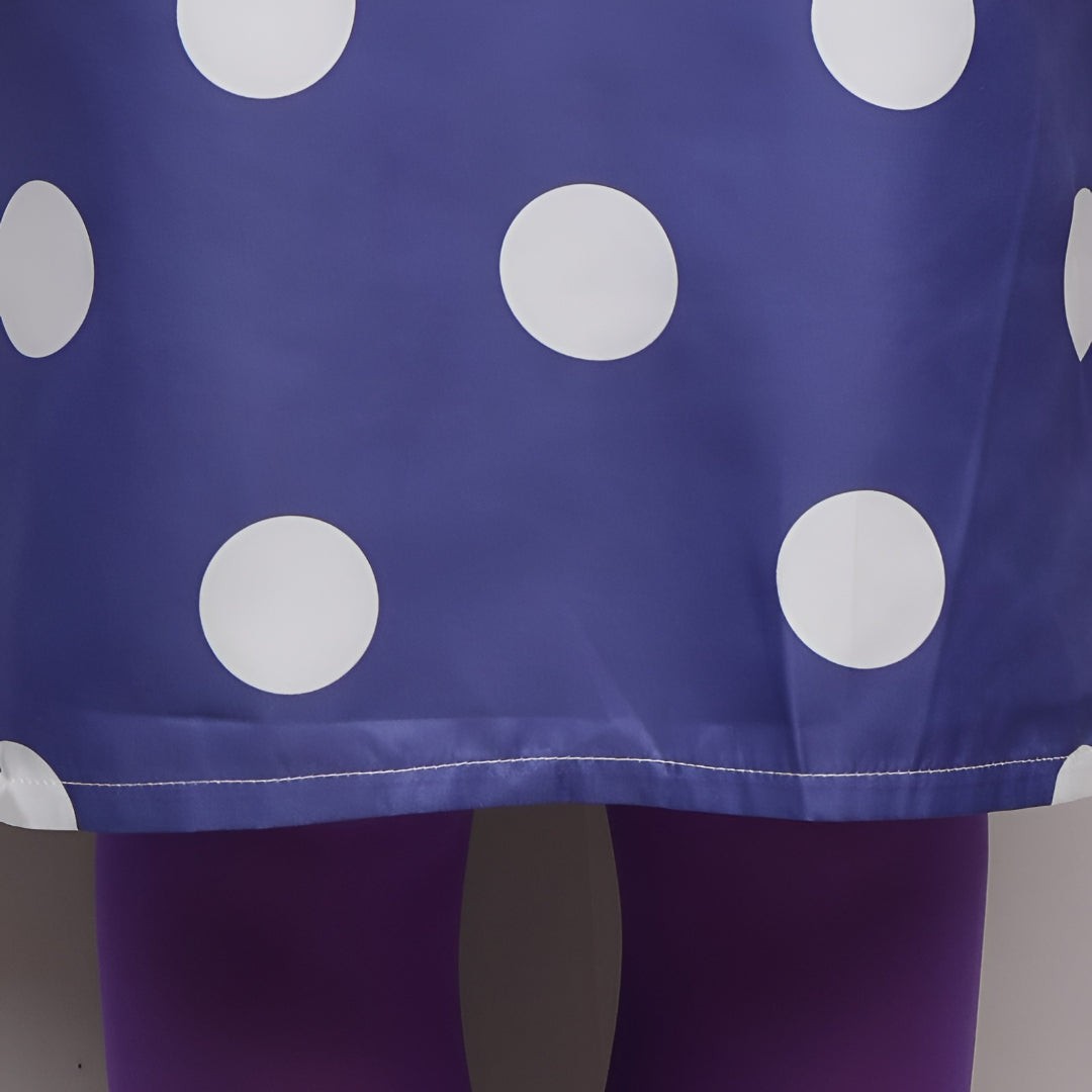 Halloween Costume Polka Dot Dress Wig Cosplay Outfit