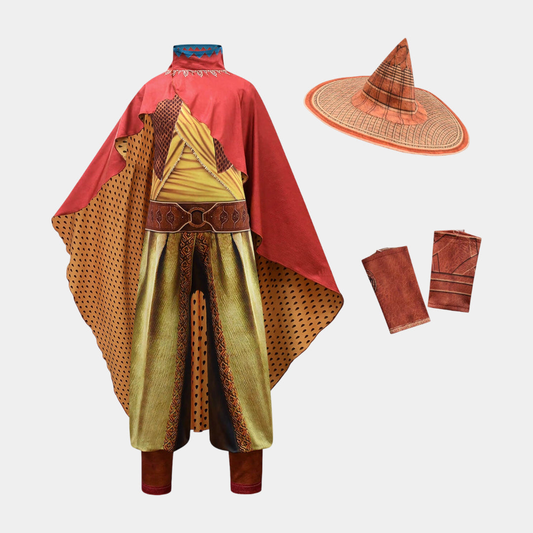 Halloween Costume Witch Cape Hat Party Outfit