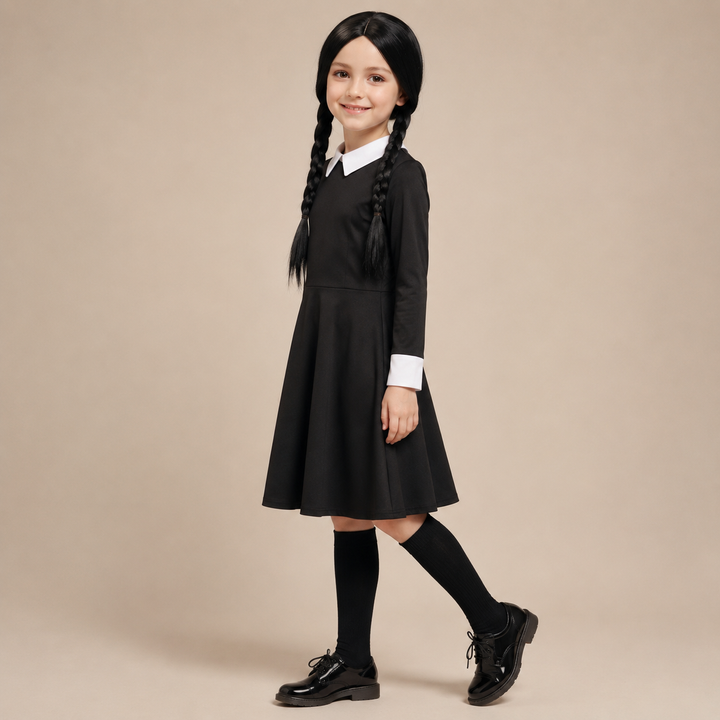 Halloween Costumes Gothic Dress Cosplay Outfit Set