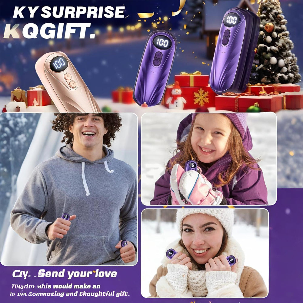 Hand Warmers Rechargeable LED Pocket Heater Set