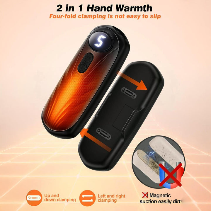 Hand Warmers Rechargeable LED Pocket Heater Set