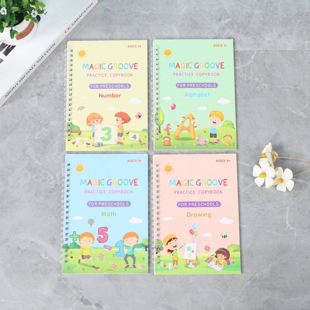 Handwriting Practice Workbook Set Kids Learning