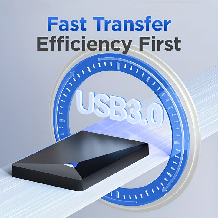 Hard Drive Portable External USB Storage Device Slim Design