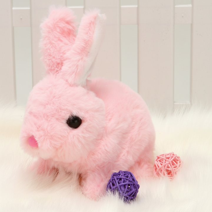 Realistic Plush Bunny Toy  Interactive Responsive Kids
