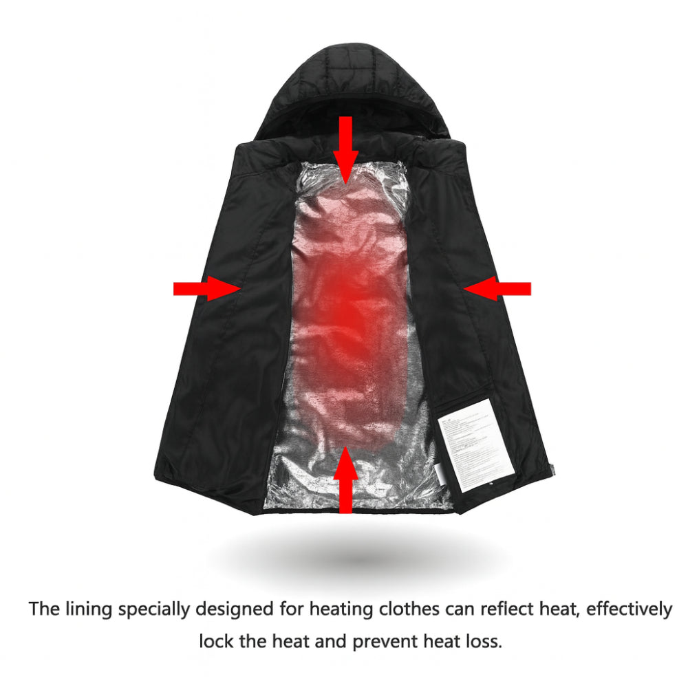 Heated Winter Gear Jacket Outdoor Warming Layer