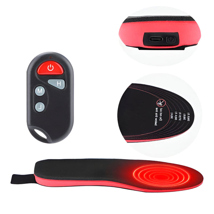 Heated Winter Shoe Insoles Wireless Electric Foot Insert