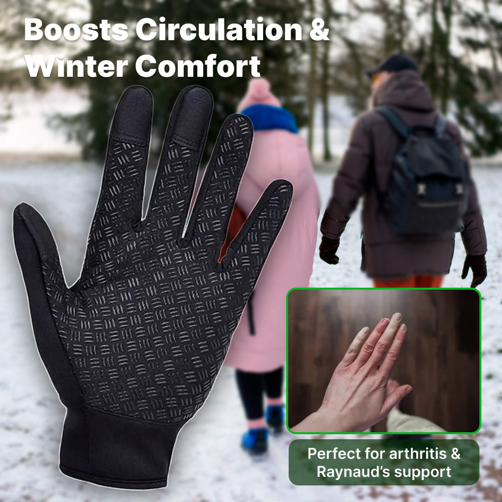 Winter Thermal Heated Gloves Touchscreen Outdoor Handwear