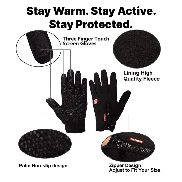 Winter Gloves Thermal Touchscreen Outdoor Handwear