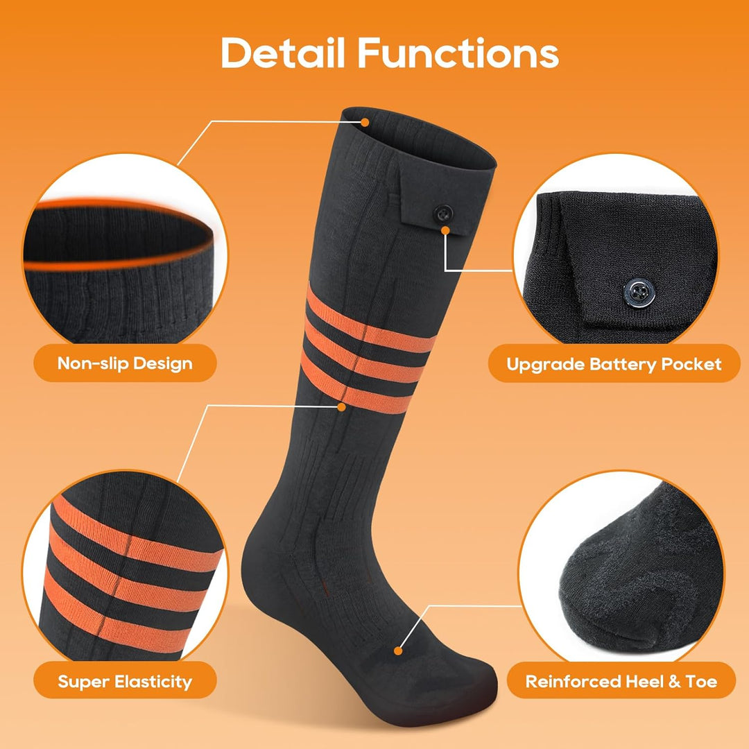 Heated Socks Temperature Control App Control Outdoor Use