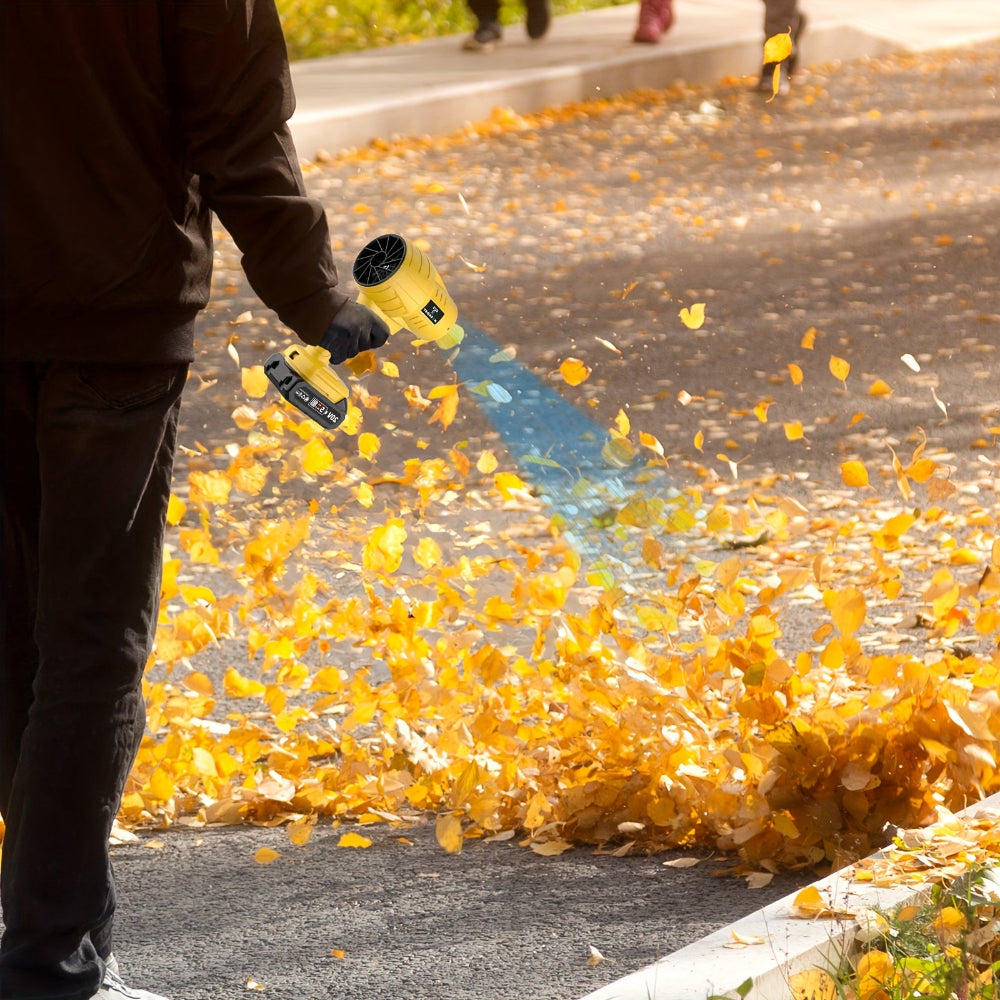 Leaf Blower Cordless Handheld Air Tool Strong Airflow Cleaning Device