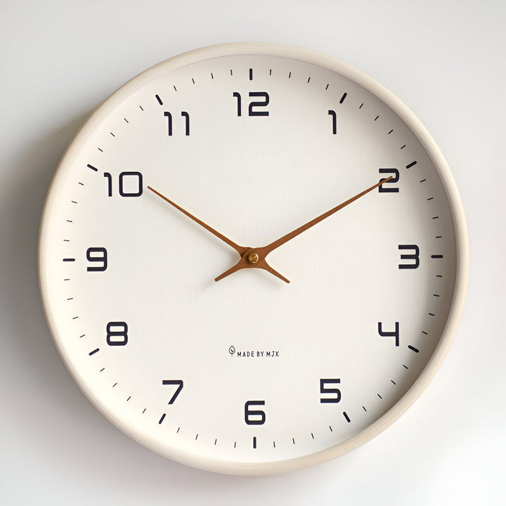 Nordic Wall Clock | Minimalist Wood Frame Design