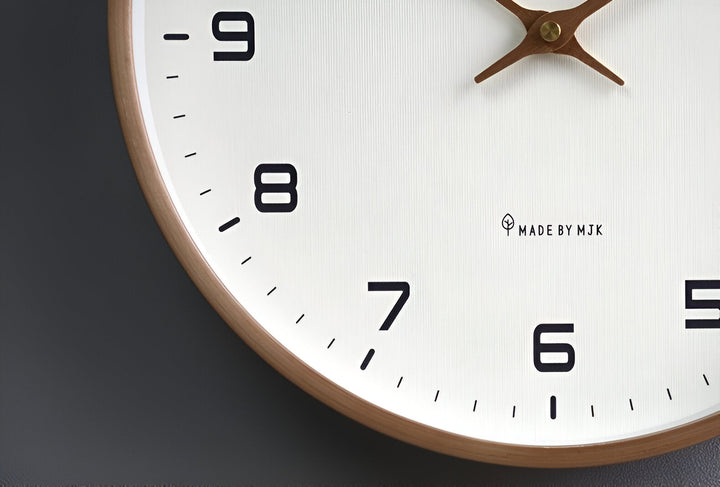 Nordic Wall Clock | Minimalist Wood Frame Design