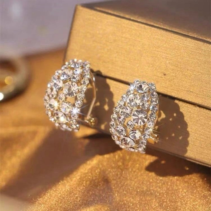 Hoop Earrings Sterling Alloy Diamond Earrings Mothers Day