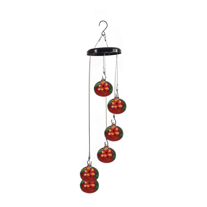 Hummingbird Feeder Wind Chime Garden Decor