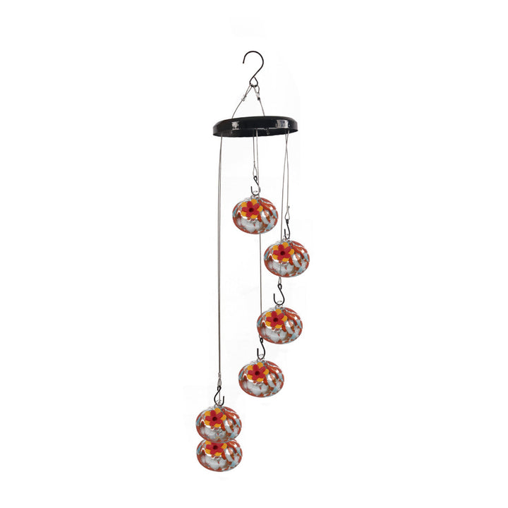 Hummingbird Feeder Wind Chime Garden Decor
